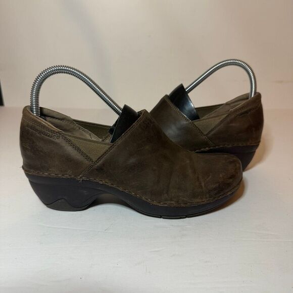 Women's Patagonia Better Clog Deep Espresso Brown Leather Slip On Sz 8.5 See oic - Picture 4 of 9